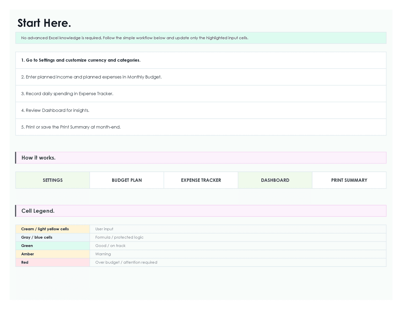 Monthly Budget Planner preview 6
